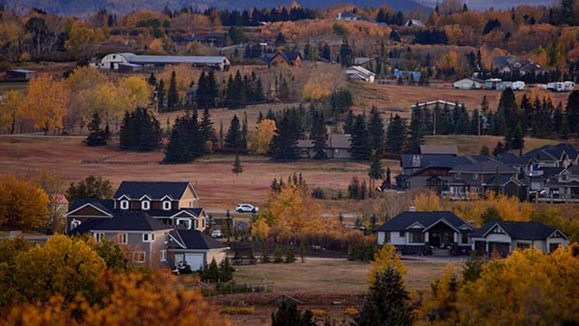 houses in rocky view county
