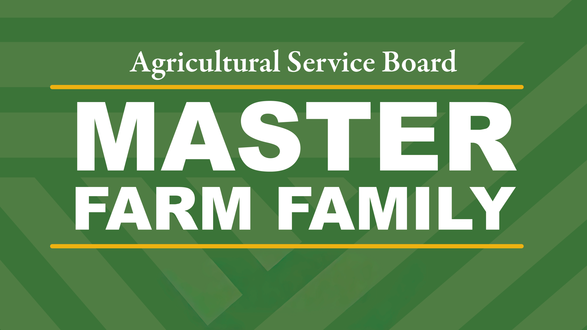 Master Farm Family Award