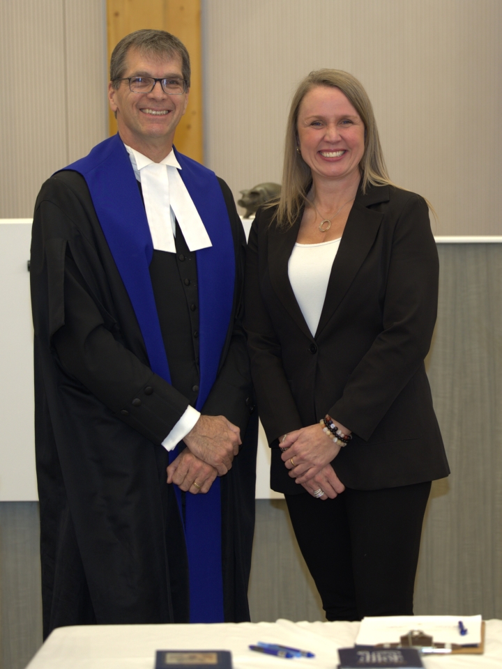 Newly sworn-in Deputy Reeve Samanntha Wright